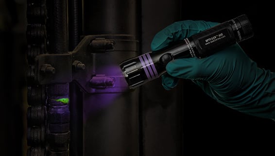 Pinpoint leaks with fluorescent dye