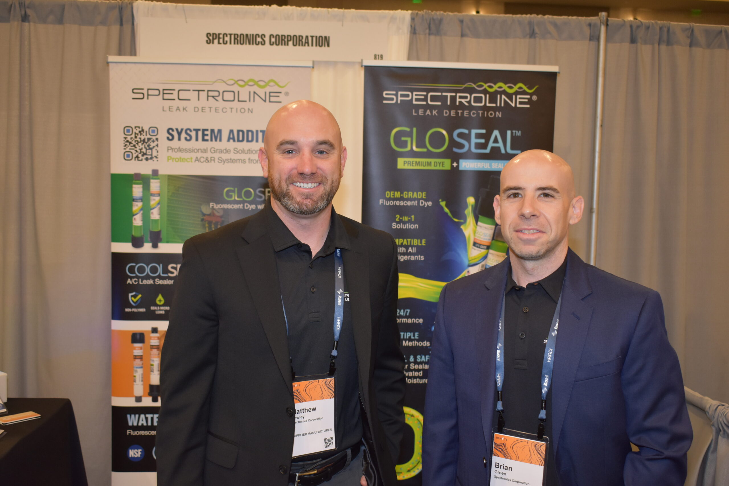 In photo: Matthew Cowley, North America Sales Accounts Manager (left) / Brian Green, Executive Vice President of Marketing & National Sales (right).