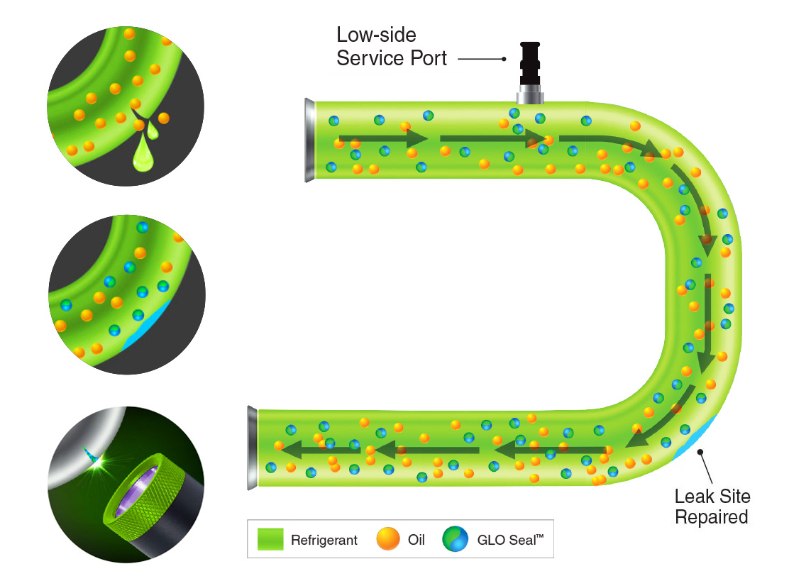 How-Sealant-Works Premium-Farbstoff + Versiegelung von Spectroline